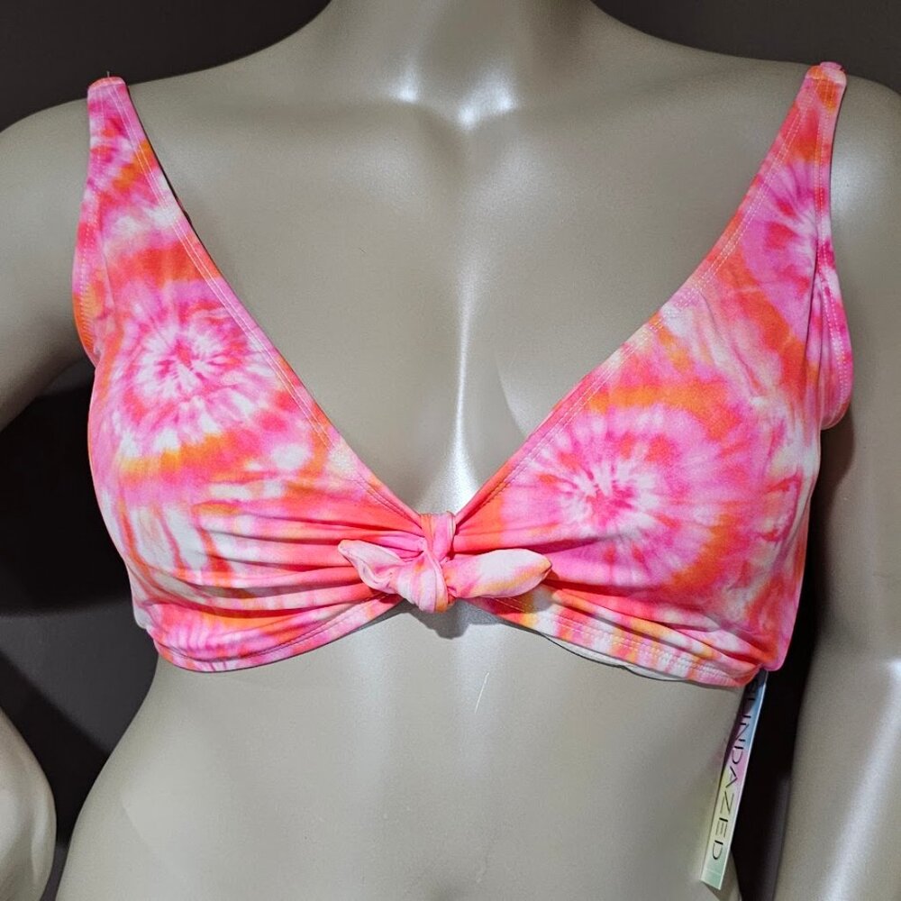 Sundazed  Harper Tie-Dyed Tie Bikini Swim Top 36DD - Picture 2 of 9